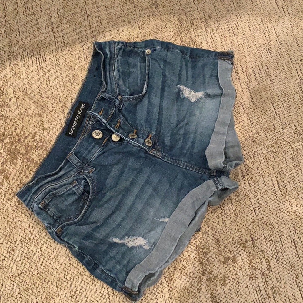 Express Women’s Blue Jean Shorts
